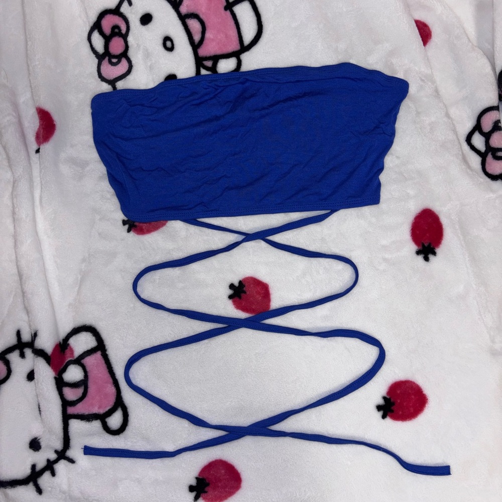 SHEIN Vibrant Blue Bandeau Top
